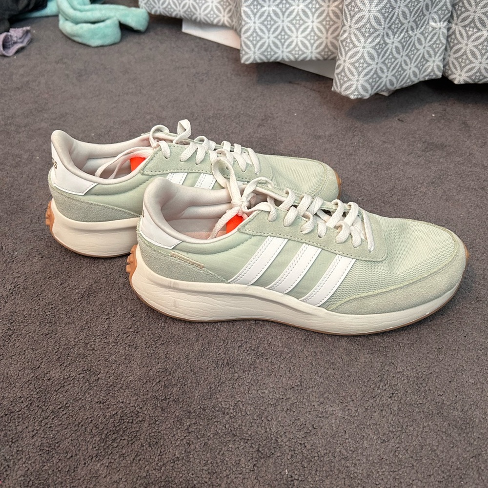 Adidas sage green sneakers